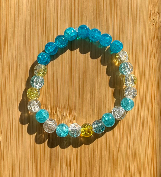 Beach Vibes Glass Bead Bracelet