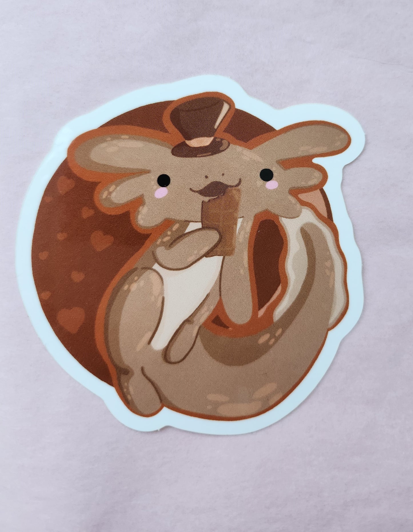 3x3 Chocolate Axolotl Sticker