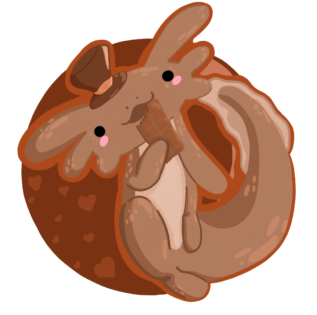 3x3 Chocolate Axolotl Sticker
