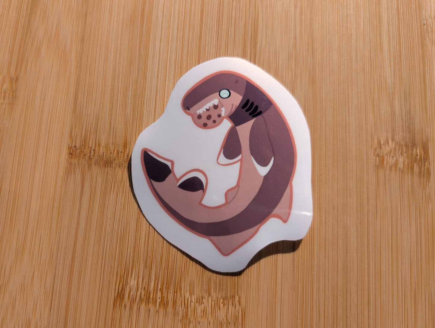 3x3 inch Cookie Cutter Shark Sticker