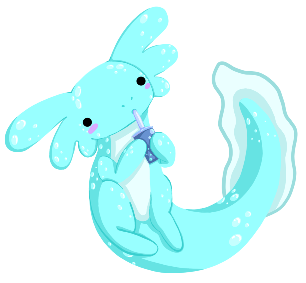 3x3 Original Soda Axolotl Sticker